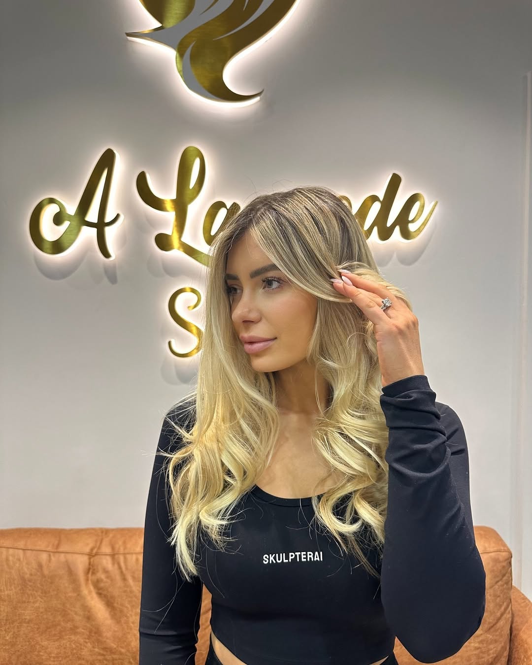 Blonde styling at A La Mode
